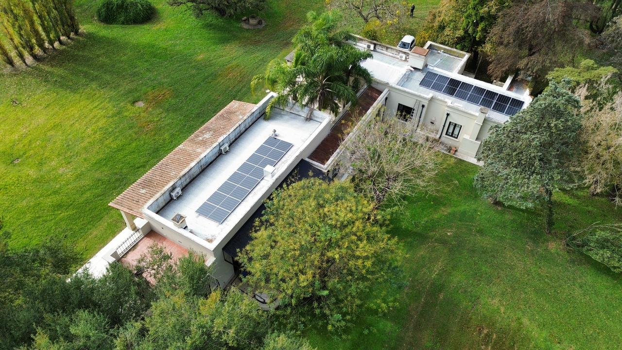 Vista aérea de la vivienda con arreglo coplanar