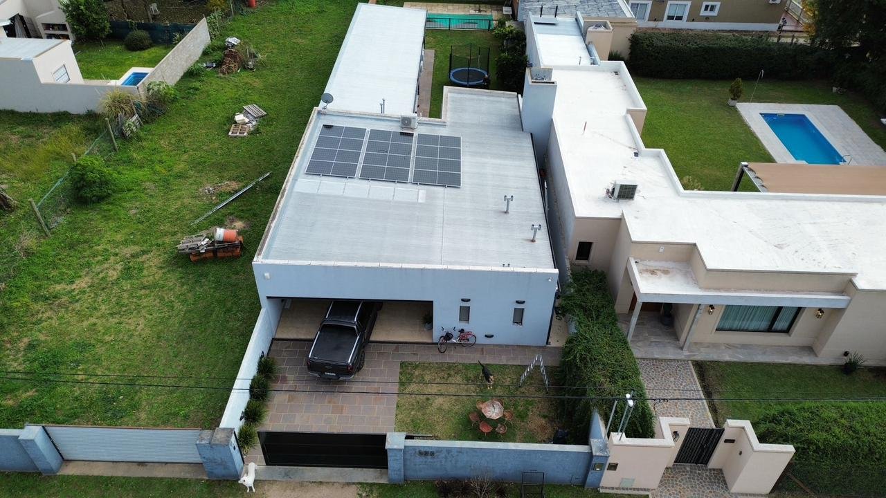 Vista aérea de la vivienda con arreglo coplanar